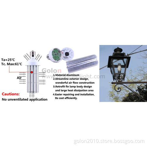 LED Corn Bulb 30W E40 E39 E27 3550lm, E40 LED Bulb for Street, Supermarket, Warehouse 30W LED Corn Bulb